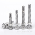 Flange Head Drilling Screw With Tapping Screw Thread